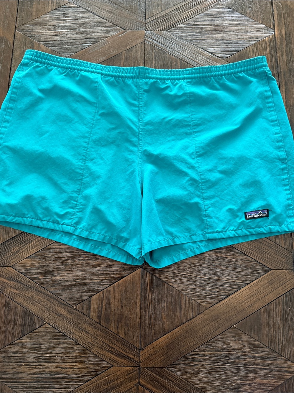 Vintage 90s Patagonia Baggies Shorts Men’s XL Teal Mesh Lined Shorts Made in USA
